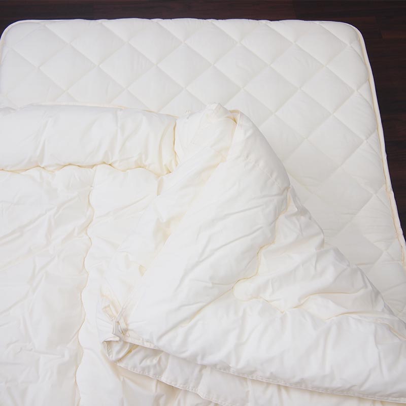 日本製 洗える 2枚合わせ 掛け布団 セミダブル ダクロン フレッシュ7穴