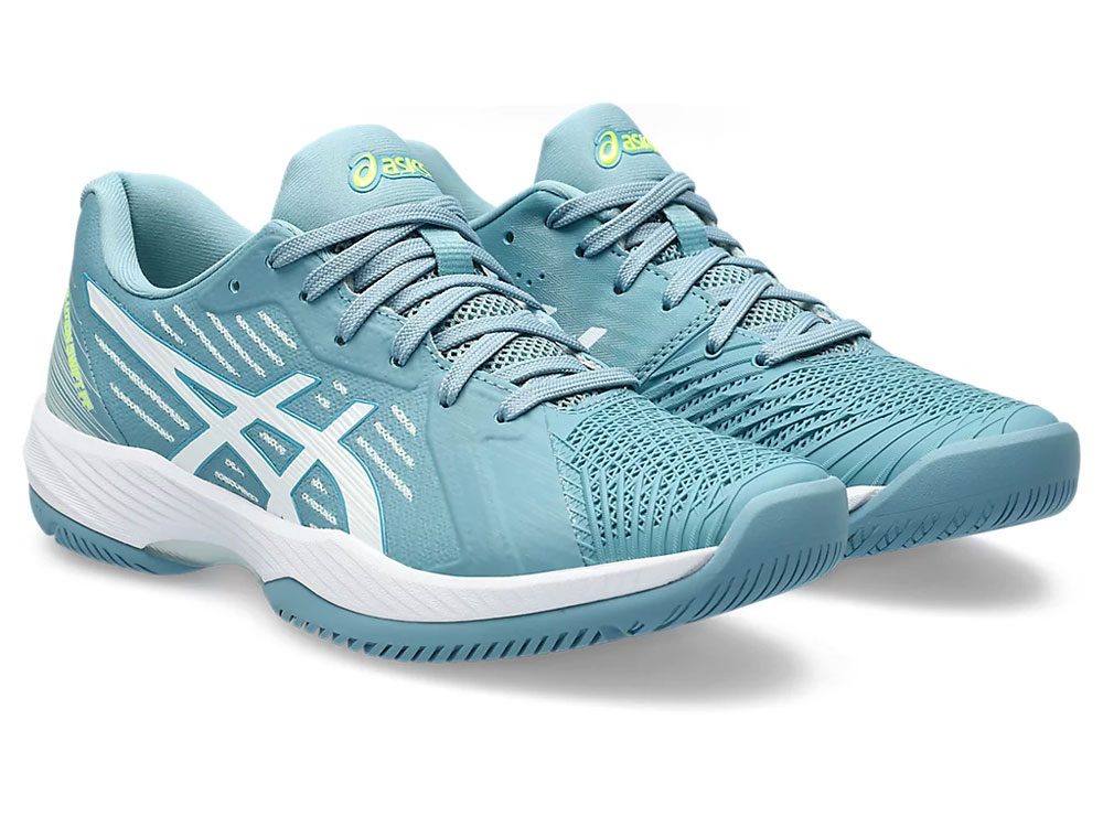 アシックス 1042A197-402-22.5 レディース テニスシューズ SOLUTION SWIFT FF オールコート(Gris Blue/White・サイズ：22.5cm) 1042A197
