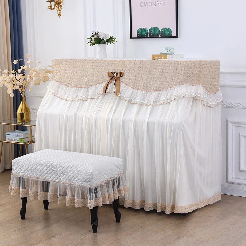 ピアノカバー 椅子カバー 2点セット レース フルカバー 全体カバー 電子ピアノカバー ピアノトップカバー アップライトピアノカバー デジタル 防塵カバー ピアノカバーセット 可愛い おしゃれ 韓国風 4,983円