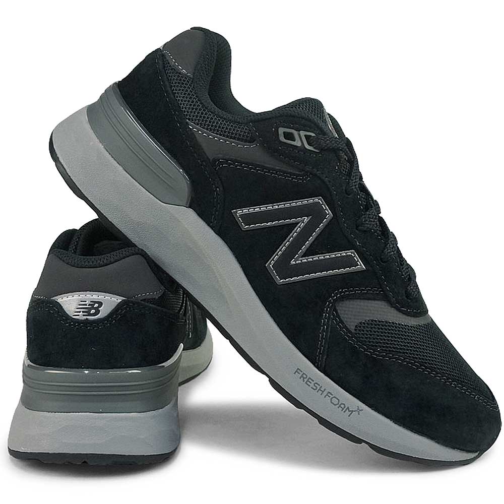 MW880 BB7 ブラック ウォーキング 4E 幅広 メンズ スニーカー