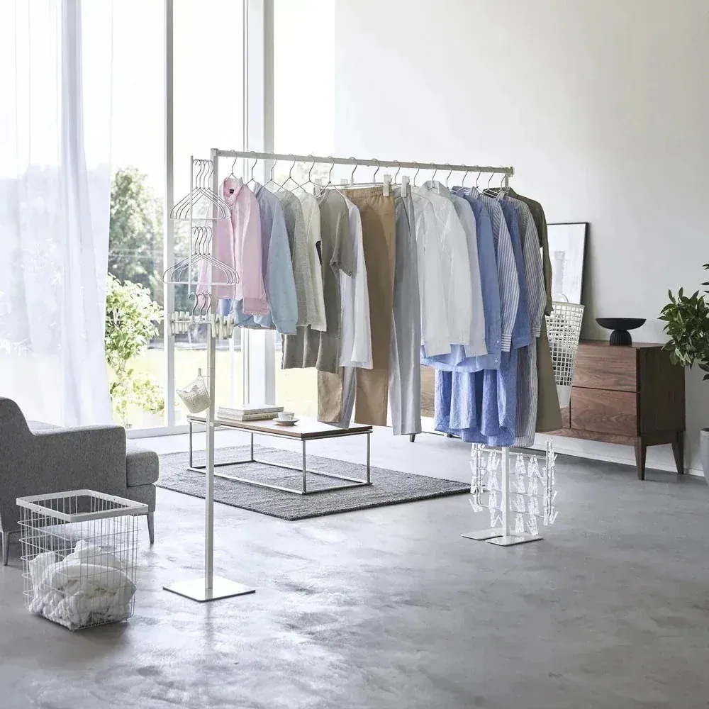 【週末限定!10%OFFクーポン】折り畳み室内物干し タワー 山崎実業 ホワイト ブラック 6619/6620 山崎実業 タワー tower