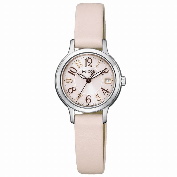取寄品 正規品 CITIZEN シチズン ウィッカ KH4-912-90 wicca ラウンドフェイス 日付カレンダー レディース腕時計
