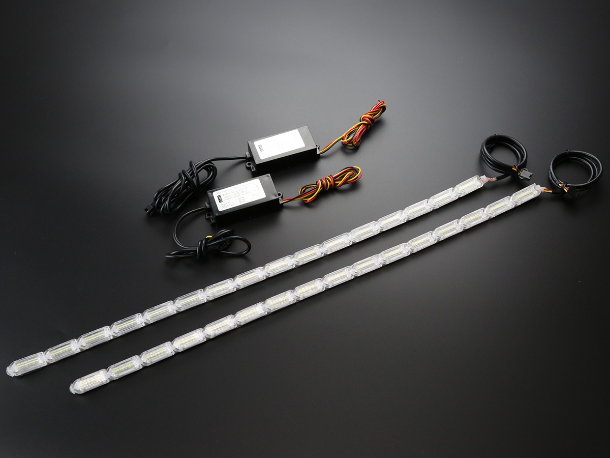 LED 500mm チューブ型 デイライト シーケンシャルウインカー機能 防水 貼り付け型 P-163