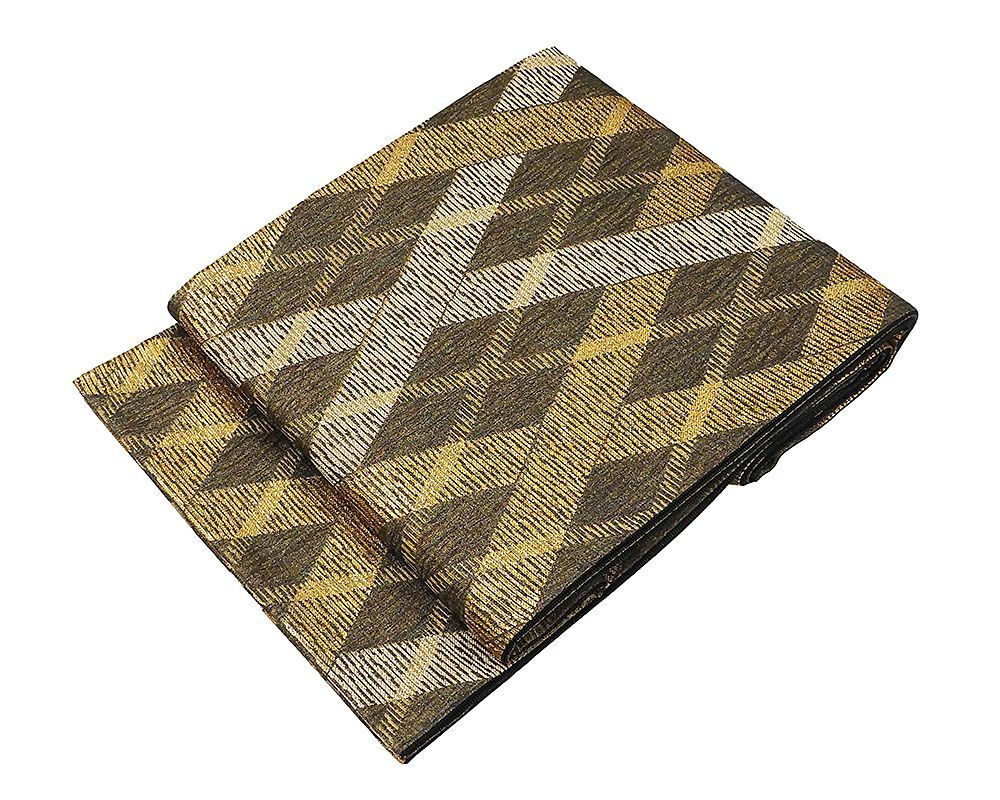 袋帯 正絹 菱幾何模様 袋帯 リサイクル 中古 結婚式 入学式 卒業式 パーティー g0689