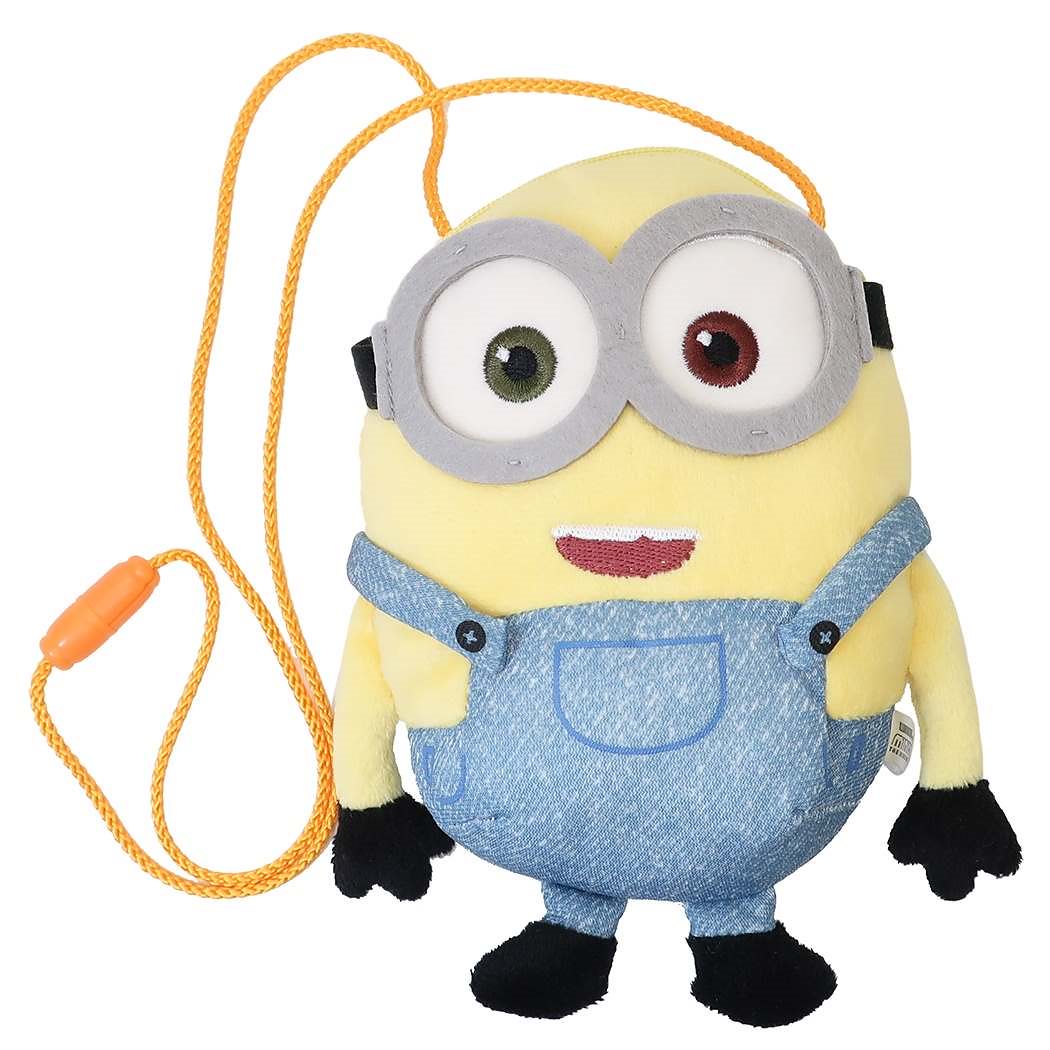 ミニオンズフィーバー ぬいぐるみ ネックポーチ ポシェット ボブ ユニバーサル映画 ケイカンパニー プレゼント キャラクター グッズ シネマ