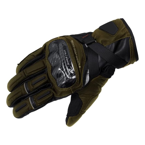 コミネ KOMINE バイク用 GK-844 WINDPROOF LEATHER GLV HG オリーブ Lバイクウェア・プロテクター