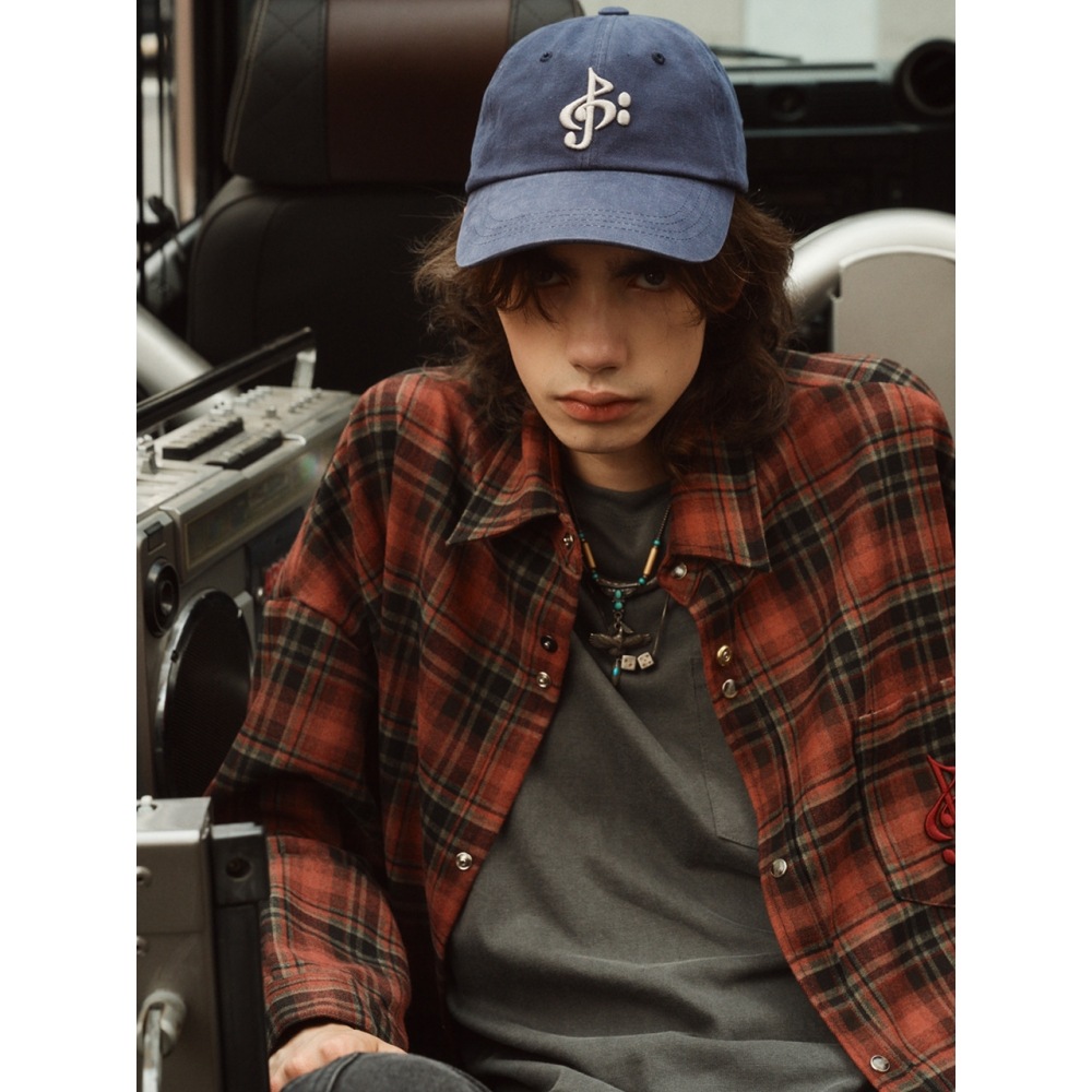 2113 スタジオオータムトリップシャツダークレッド