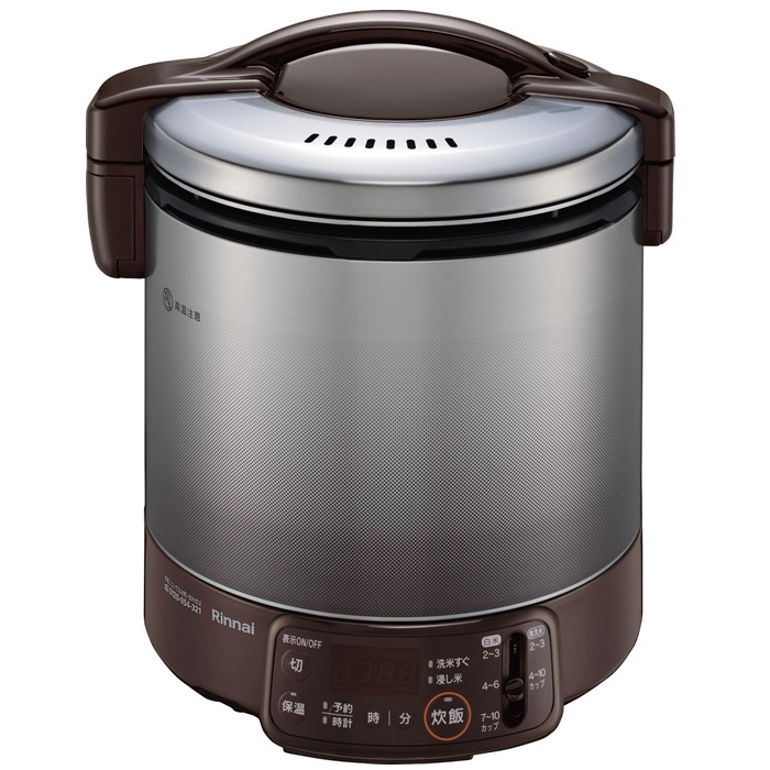 ガス炊飯器 ジャー機能付 10合 ダークブラウン プロパンガス用 RR-100VQT-DB-LP