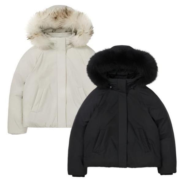 []女性フードビッグダウンジャケット_S24WWTDJ33（S44004188）