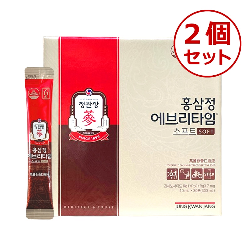 紅参精エブリタイムソフト, 30包, 2個