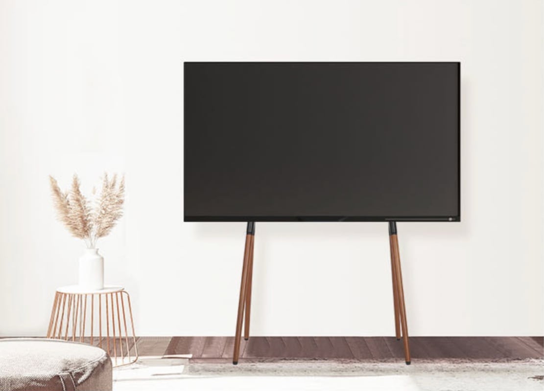 Edge4Arte ブラックカラー 55から75インチまで イーゼル型テレビ台