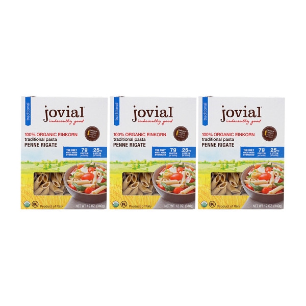 Jovial Foods 本日の目玉 アウトレット ジョビアル食品3-SET100%オーガニックアインコーン伝統パスタペンネリ