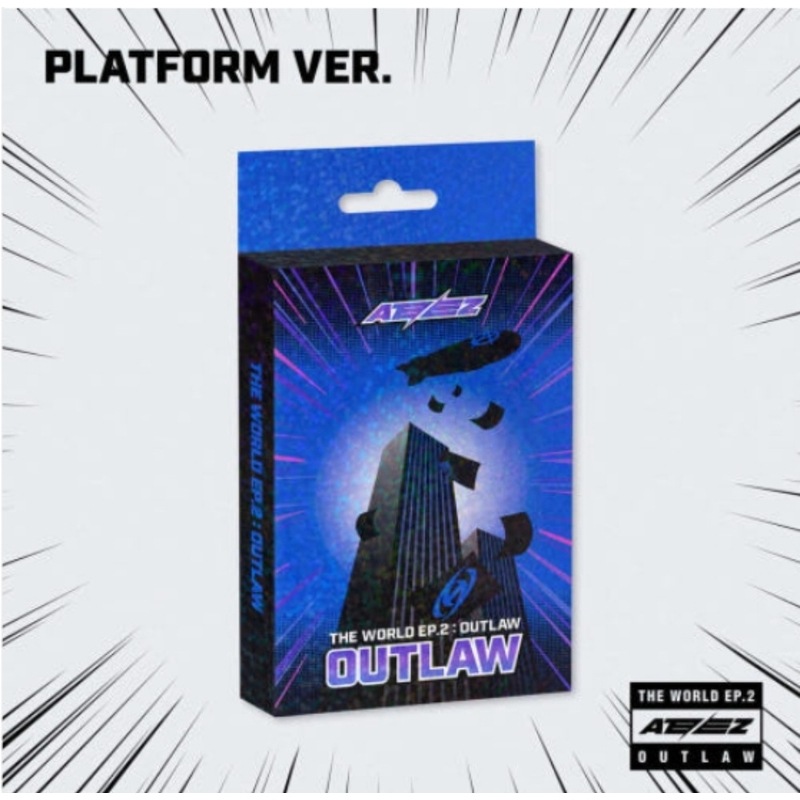 (未開封新品) エイティズATEEZ - ミニ9集THE WORLD EP.2：OUTLAW（PLATFORM VER.）[8種セット]