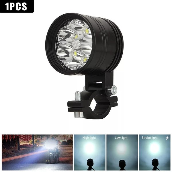 オートバイ 軽いヘッドライト 6500k 白 極度 高輝度 6 流れるライト モーターバイク 霧ランプ 60W LED スクーター スポッ