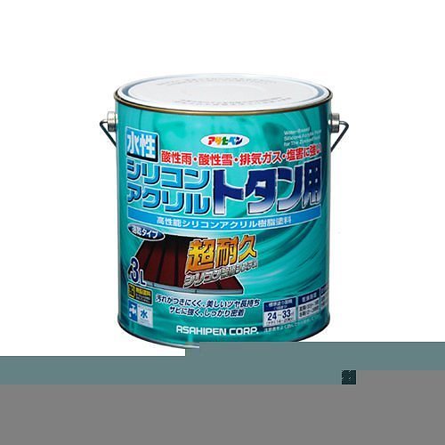 （まとめ買い）水性シリコンアクリルトタン用 スカイブルー 3L [x3缶セット]