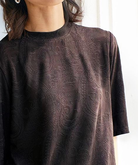 Tシャツ・カットソー ペイズリージャガードプルオーバー アトランダム
