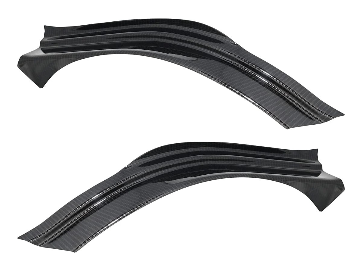 フロント スカッフプレート ステッププレート 左右セット (綾織カーボン調)