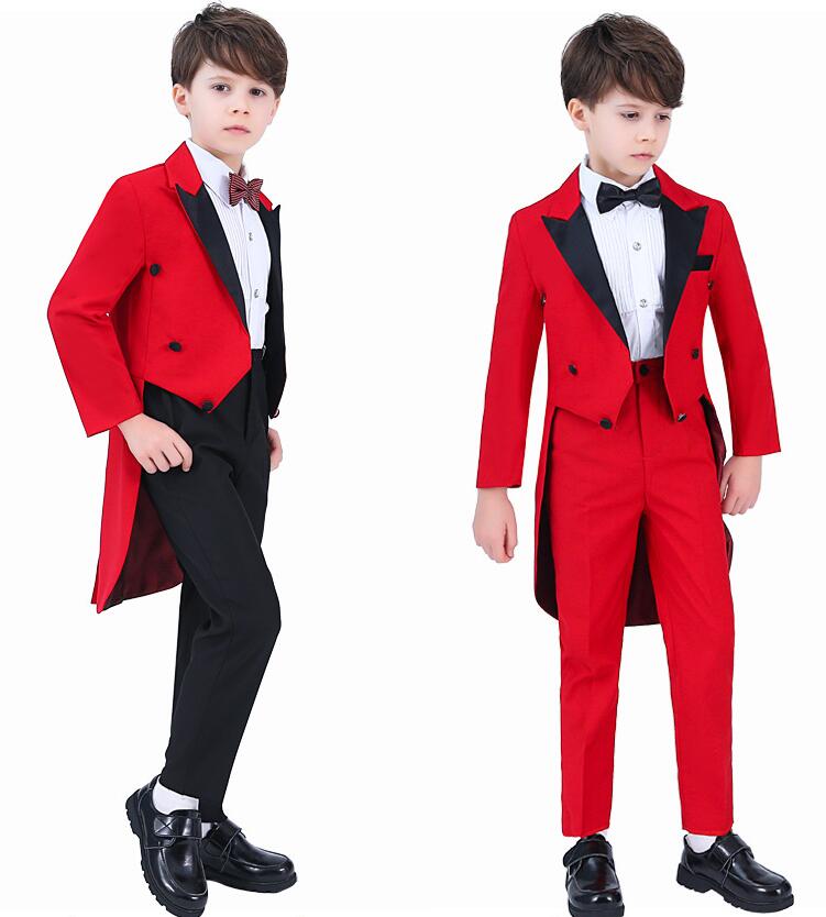 今すぐ購入超低価格子供燕尾服 男の子 タキシード 子供スーツ フォーマルスーツセット 紳士服 ジャケット ズボン シャツ スーツ4点セット5点セット キッズ 男の子 礼服 ピアノ発表会 演奏会 王子様