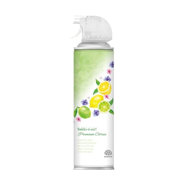 （まとめ）アース製薬 トイレのスッキーリエア プレミアムシトラス 350ml 1本(×20セット)