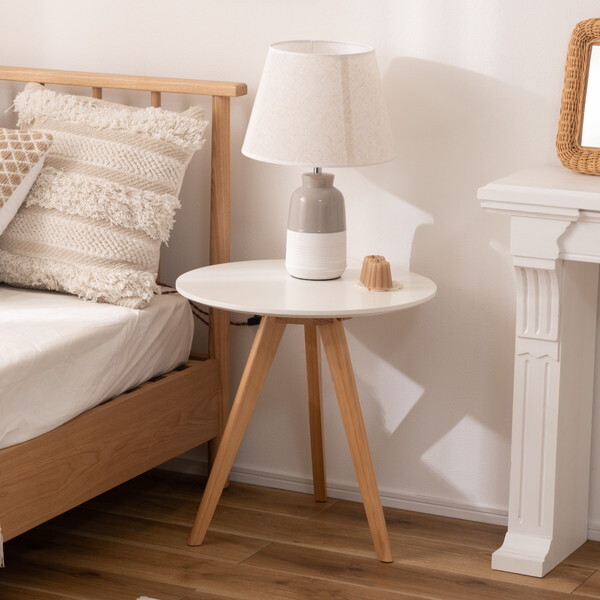 TAP-005WH ラウンドサイドテーブル メーカー直送