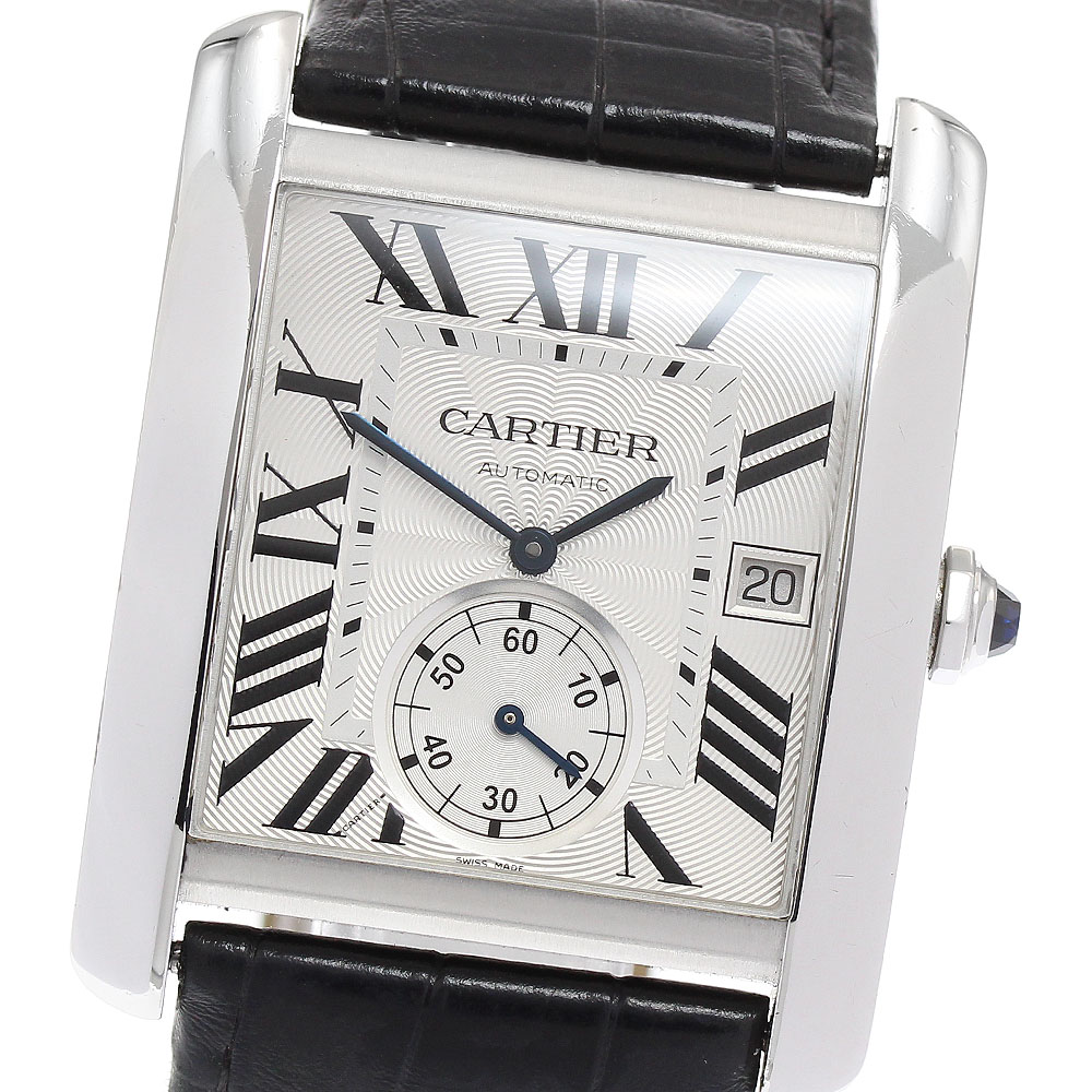 カルティエ CARTIER W5330003 タンクMC LM スモールセコンド 自動巻き メンズ _878783【中古】