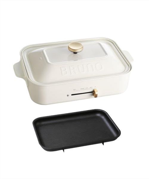BRUNO コンパクトホットプレート 平面プレートのみ ホワイト サイズなし BOE119-WH