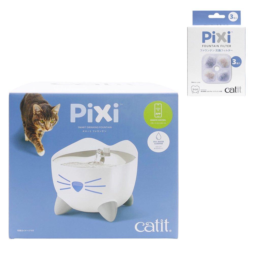 Ｃａｔｉｔ　Ｐｉｘｉ　スマート　ファウンテン　交換フィルター付　ＣＲＣ30―38―10―00―00