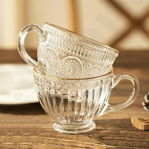 キッチン用品 食器 お茶用品 コップ マグカップ ティーカップ コーヒーカップ グラス 透明 総柄