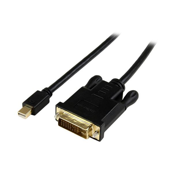 StarTech.com Mini DisplayPort-DVI変換アクティブアダプタケーブル ブラック 1.8m オス／オス1920x1200 MDP2DVIMM6BS 1本