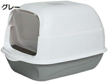 猫トイレ 猫のトイレ 大きめ 猫用トイレ本体 ドームタイプ ドア付き 大容量 広々サイズ 砂飛び散り防止 お手入れ簡単 清潔 洗える ネコトイレ スコップ付き 耐久性 シンプル 猫用品 35x50x3