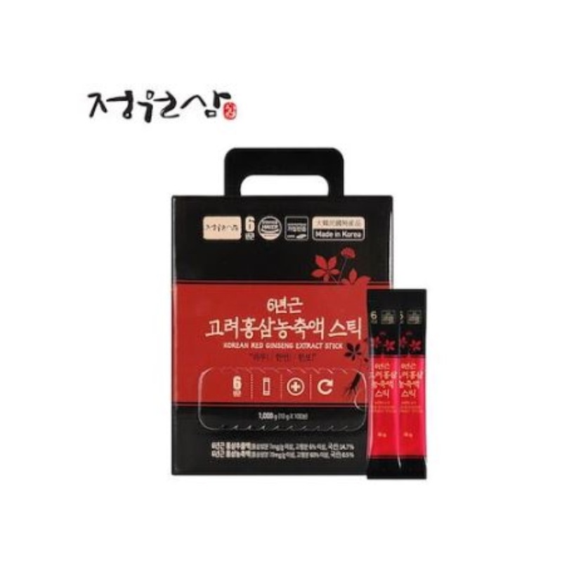 6年根 高麗紅参精 365スティック 100包 1箱