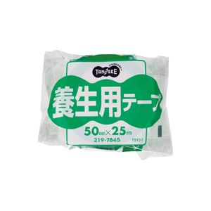 (まとめ) TANOSEE 養生用テープ 50mm×25m 1巻 (×30セット)