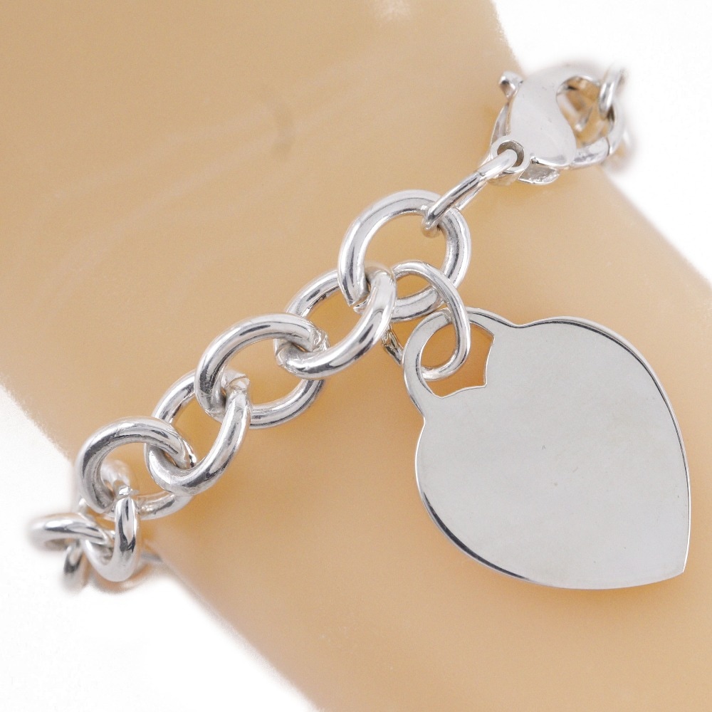 リターントゥティファニー ハートタグ ブレスレット シルバー925 約30.6g レディース 中古品 A-ランク 21,158円