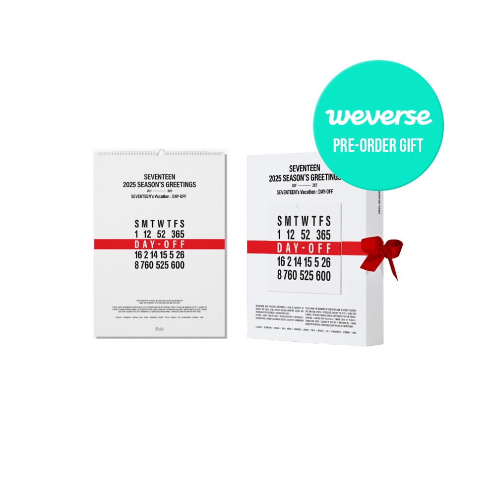 【WEVERSE特典付】 SEVENTEEN 2025 Season’s Greetings + Wall calcender set / SEVENTEEN シーズングリーティング / SVT