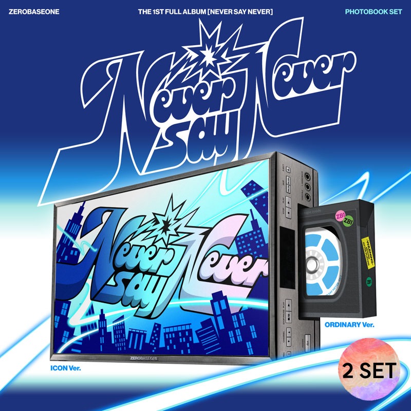 [2種 SET] ZEROBASEONE - (THE 1ST FULL ALBUM) [NEVER SAY NEVER] PHOTOBOOK Ver.(ICON & ORDINARY)