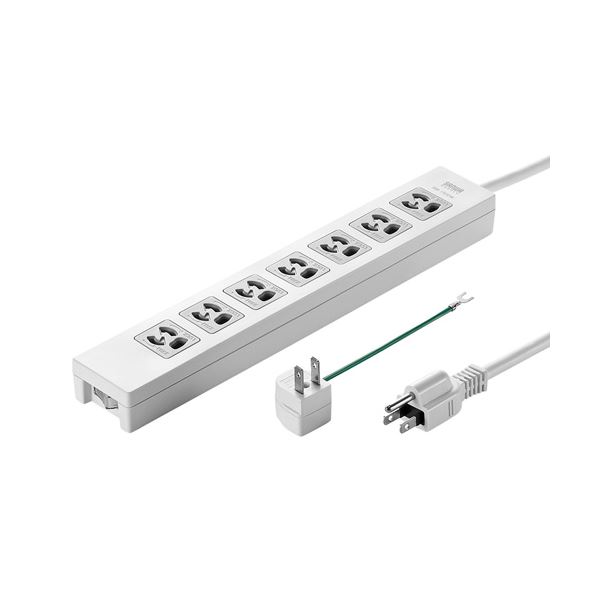 (まとめ)サンワサプライ 電源タップ TAP-F37-5ZAD(×2セット)