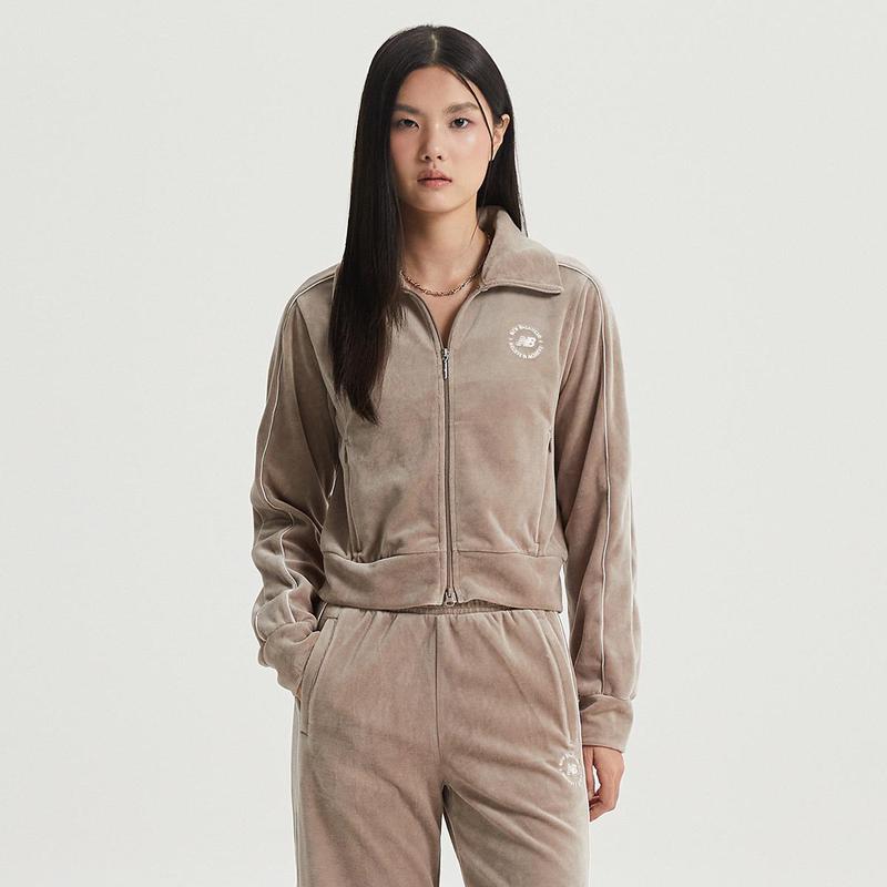 女性ベロアトラックカラージップアップ（SLIM FIT）NBMDF4W142
