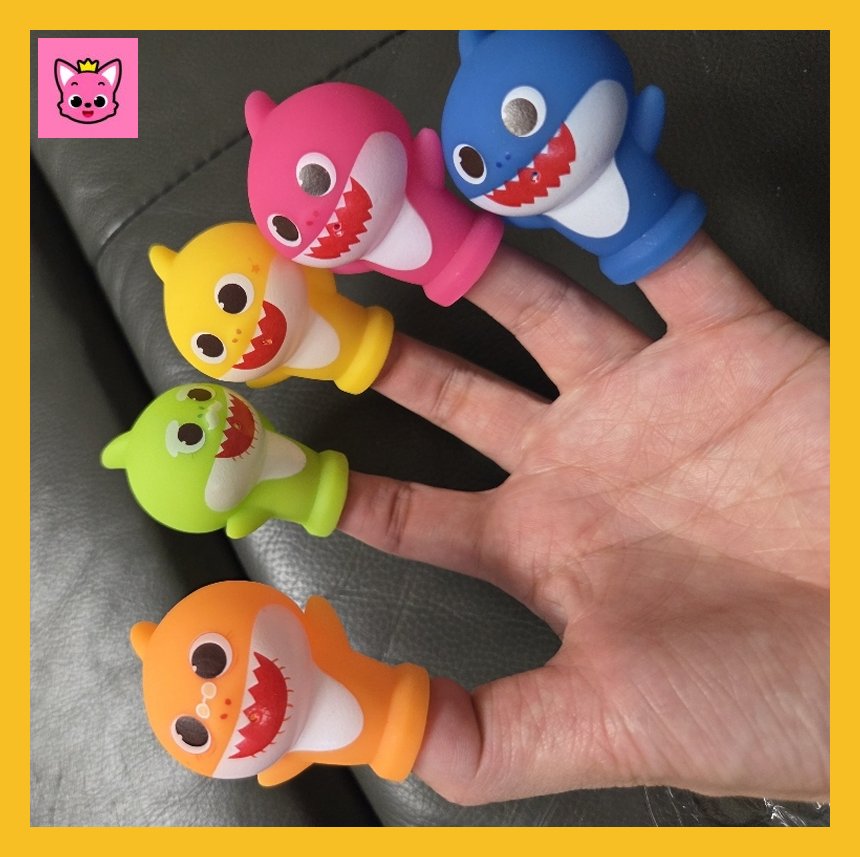 Qoo10] ピンクポン ピンクポンベビーサメ指人形遊び