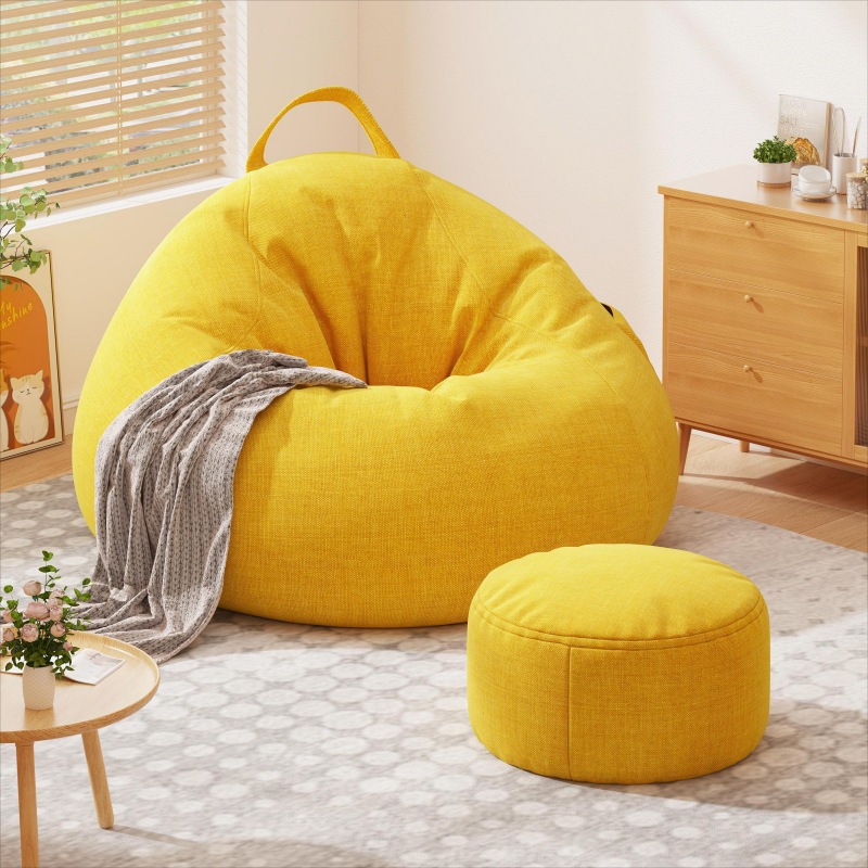 11 ライダーソファは横になったり眠ったりすることができますシングルビーンバッグベッドルームスモールソファタタミ r n1001-快適なモデルラージロックグレー r n1002-快適なモデルラ