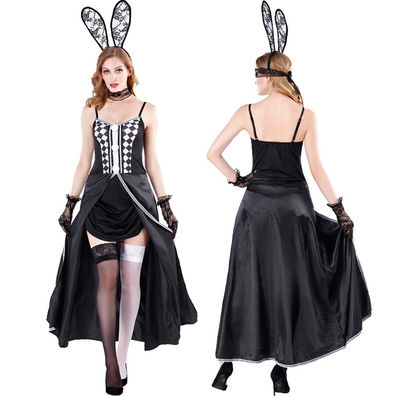ハロウィンバニーガールコスチュームコスプレコスプレ舞踏会女王バニーガールワンピースセット 5,001円