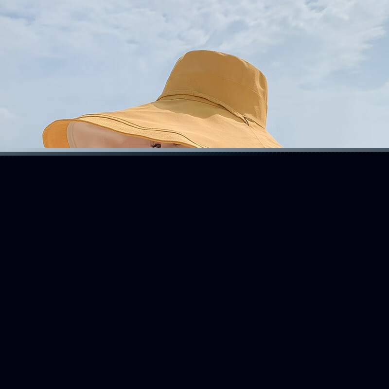 日除け帽子女性超キャップつば両面漁師帽夏の紫外線防止日焼け止め帽子アウトドアサンキャップベージュ