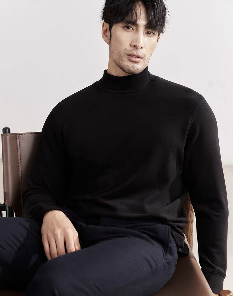 メンズ ニット セーター クルーネック 無地 長袖 シンプル カジュアル 秋冬 防寒 18ゲージ編み M-3XL ダークグレー ワインレッド ネイビー ベージュ ブラック ホワイト ライトグレ