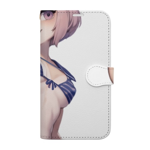 【文字入れ可能受注生産】アルマジロの女の子　ソフィア 手帳型スマホケース