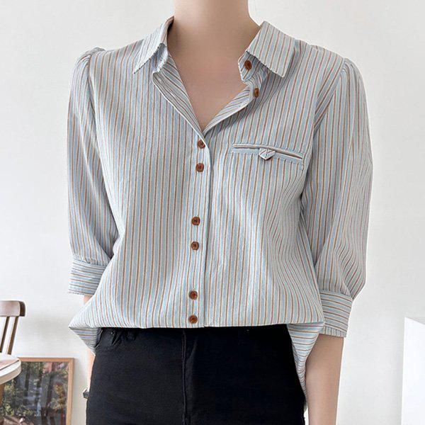 Hスタイル(SH)クラシックシャツ 秋 女性 長袖 シャツ ブラウス NB