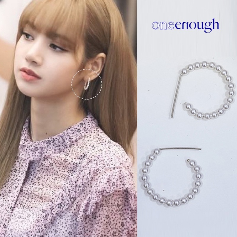 blackpink Lisa着用 [one enough] Snowball Earrings