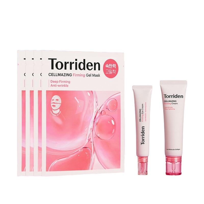 【3種セット】トリドンセルメージングコラーゲン弾力クリーム60ml+アイクリーム30ml+ゲルマスク4枚
