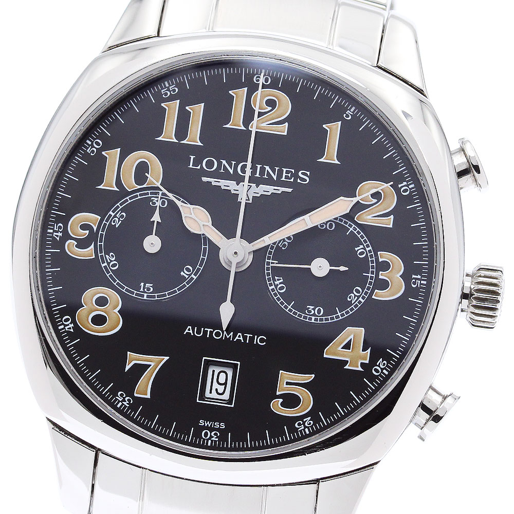 ロンジン LONGINES L2.705.4 スピリット・クロノグラフ デイト 自動巻き メンズ 美品 _868253【ev20】【中古】 67,399円