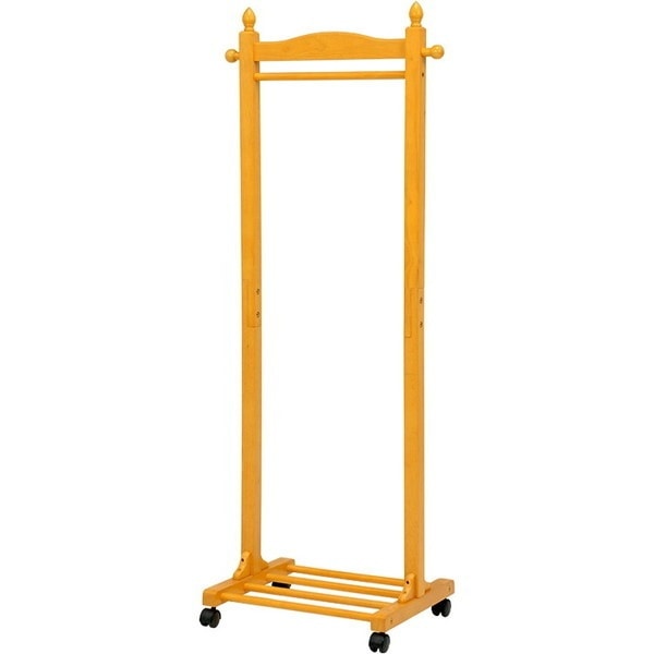VR-7237NA ナチュラル [キャスター付き 天然木ハンガーラック 幅60cm 組立式] メーカー直送