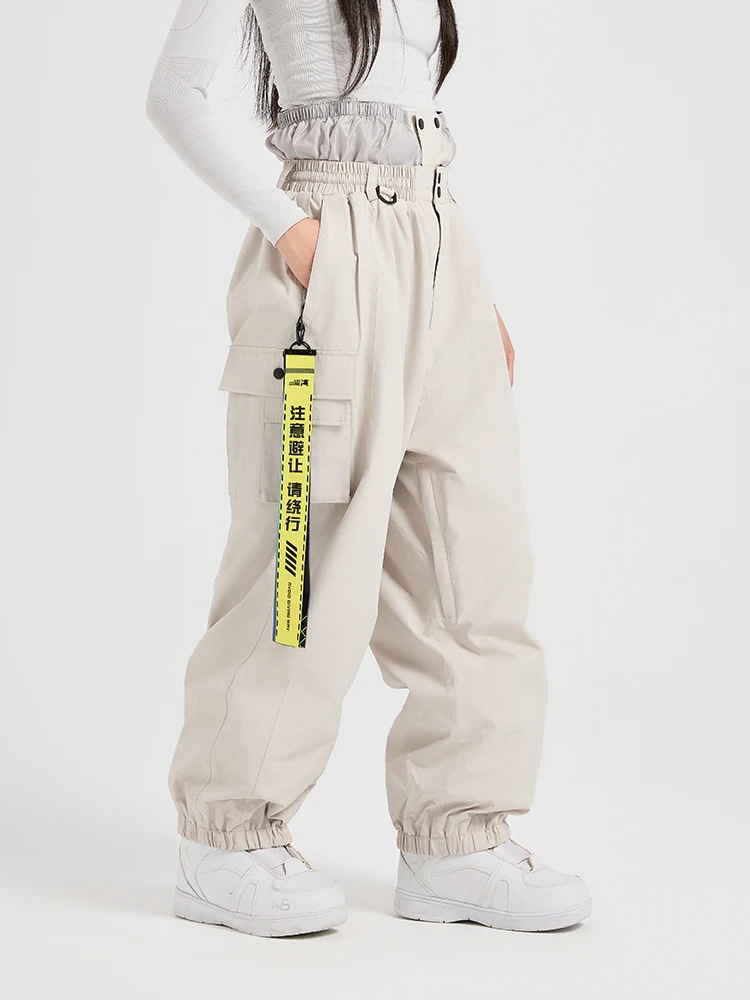 スノーボードウェア パンツ レディース メンズ 防水15000mm スキーウェア 単品 カーゴパンツ ズボン ロングパンツ 韓国風 男女兼用 スノボウェア スノーウェア 防水 防寒防