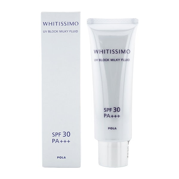 ホワイティシモ UVブロック ミルキーフルイド 50g SPF30 PA+++ 日焼け止め UVケア クリーム [ギフトラッピング対応]